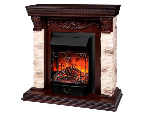 RealFlame Электрокамин Patricia NT орех с Majestic Lux BL