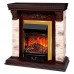 RealFlame Электрокамин Patricia STD NT орех с очагом Majestic Lux Brass