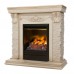 RealFlame Электрокамин Patricia WT белый дуб с золотой патиной c очагом 3D Olympic