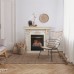 RealFlame Электрокамин Patricia WT белый дуб с золотой патиной c очагом 3D Olympic
