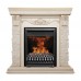 RealFlame Электрокамин Patricia WT белый дуб с золотой патиной c очагом 3D Oregan
