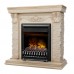 RealFlame Электрокамин Patricia WT белый дуб с золотой патиной c очагом 3D Oregan