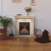 RealFlame Электрокамин Patricia WT белый дуб с золотой патиной c очагом 3D Oregan
