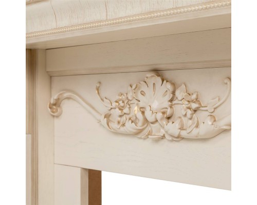 RealFlame Электрокамин Patricia WT белый дуб с золотой патиной с очагом Fobos Lux BL S