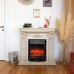 RealFlame Электрокамин Patricia WT белый дуб с золотой патиной с очагом Fobos Lux BL S