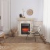 RealFlame Электрокамин Patricia WT белый дуб с золотой патиной с очагом Fobos Lux Black RC