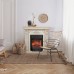 RealFlame Электрокамин Patricia WT белый дуб с золотой патиной с очагом Majestic Lux Black RC