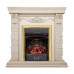 RealFlame Электрокамин Patricia WT белый дуб с золотой патиной с очагом Majestic Lux Brass