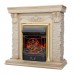 RealFlame Электрокамин Patricia WT белый дуб с золотой патиной с очагом Majestic Lux Brass