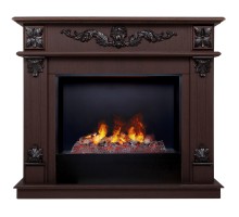 RealFlame Электрокамин Philadelphia 25,5/26 DN орех с очагом 3D Cassette 630