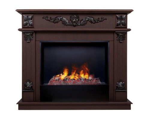 RealFlame Электрокамин Philadelphia 25,5/26 DN орех с очагом 3D Cassette 630