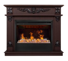 RealFlame Электрокамин Philadelphia 25,5/26 DN орех с очагом 3D Helios 26 SBG