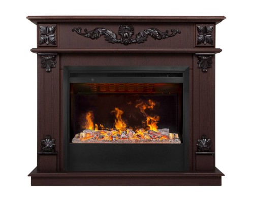RealFlame Электрокамин Philadelphia 25,5/26 DN орех с очагом 3D Helios 26 SBG