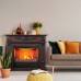 RealFlame Электрокамин Philadelphia 25,5/26 DN орех с очагом 3D Helios 26