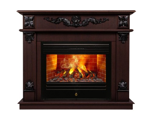 RealFlame Электрокамин Philadelphia 25,5/26 DN орех с очагом 3D Novara