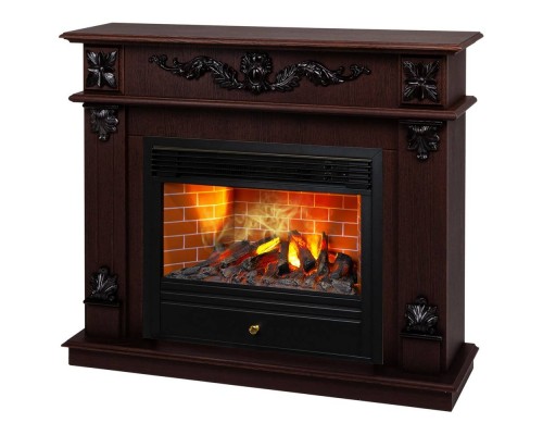 RealFlame Электрокамин Philadelphia 25,5/26 DN орех с очагом 3D Novara