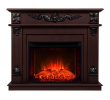 RealFlame Электрокамин Philadelphia 25,5/26 DN орех с очагом Evrika 25,5 LED