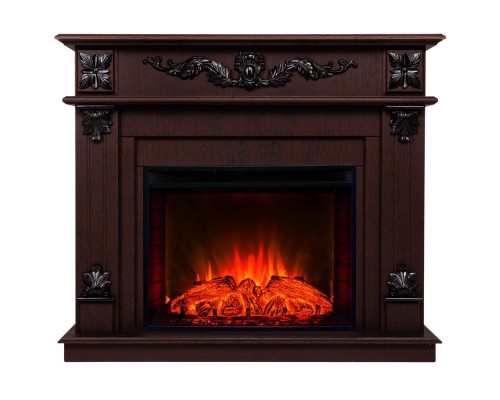 RealFlame Электрокамин Philadelphia 25,5/26 DN орех с очагом Evrika 25,5 LED