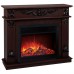 RealFlame Электрокамин Philadelphia 25,5/26 DN орех с очагом Moonblaze Black