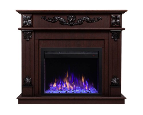 RealFlame Электрокамин Philadelphia 25,5/26 DN орех с очагом Saphir 25,5