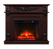 RealFlame Электрокамин Philadelphia 25,5/26 DN орех с очагом Sparta 25,5 LED