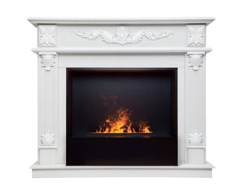 RealFlame Электрокамин Philadelphia 25,5/26 WT белое золото с очагом 3D Cassette 630 Black Panel