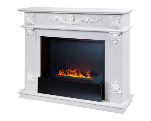RealFlame Электрокамин Philadelphia 25,5/26 WT белое золото с очагом 3D Cassette 630 Black Panel