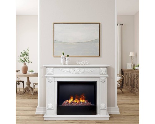 RealFlame Электрокамин Philadelphia 25,5/26 WT белое золото с очагом 3D Cassette 630