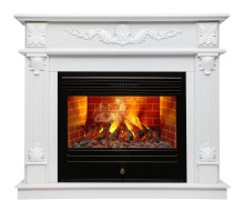 RealFlame Электрокамин Philadelphia 25,5/26 WT белое золото с очагом 3D Novara