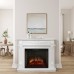 RealFlame Электрокамин Philadelphia 25,5/26 WT белое золото с очагом Epsilon 26 S IR