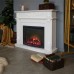 RealFlame Электрокамин Philadelphia 25,5/26 WT белое золото с очагом Evrika 25,5 LED