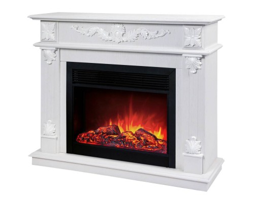 RealFlame Электрокамин Philadelphia 25,5/26 WT белое золото с очагом Moonblaze Black