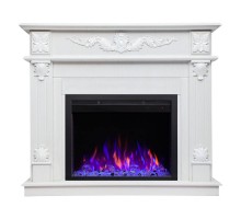 RealFlame Электрокамин Philadelphia 25,5/26 WT белое золото с очагом Saphir 25,5