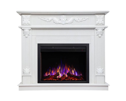 RealFlame Электрокамин Philadelphia 25,5/26 WT белое золото с очагом Saphir 25,5