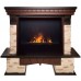RealFlame Электрокамин Rockland AO античный дуб с очагом 3D Cassette 630 Black Panel