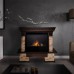 RealFlame Электрокамин Rockland AO античный дуб с очагом 3D Cassette 630 Black Panel