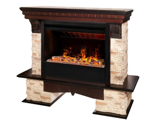 RealFlame Электрокамин Rockland AO античный дуб с очагом 3D Helios 26 SBG