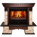 RealFlame Электрокамин Rockland AO античный дуб с очагом 3D Novara