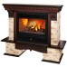 RealFlame Электрокамин Rockland AO античный дуб с очагом 3D Novara