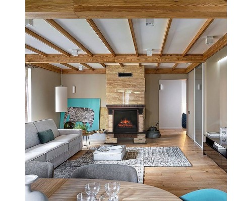 RealFlame Электрокамин Rockland AO античный дуб с очагом Evrika 25,5 LED