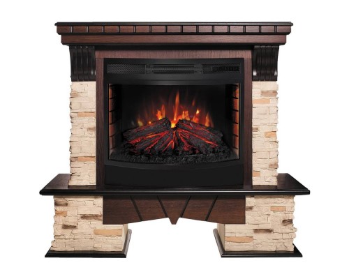 RealFlame Электрокамин Rockland AO античный дуб с очагом Firefield 25 S IR
