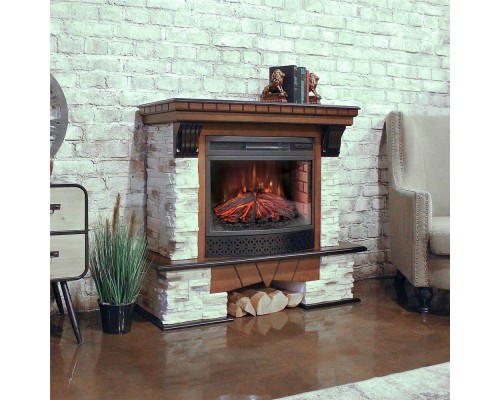 RealFlame Электрокамин Rockland AO античный дуб с очагом Firefield 25 S IR