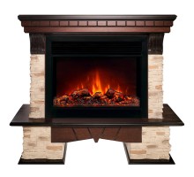 RealFlame Электрокамин Rockland AO античный дуб с очагом Moonblaze Black