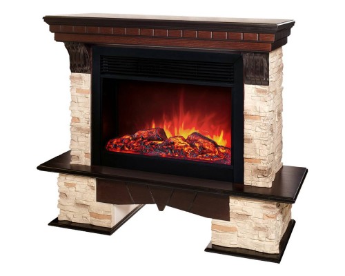 RealFlame Электрокамин Rockland AO античный дуб с очагом Moonblaze Black