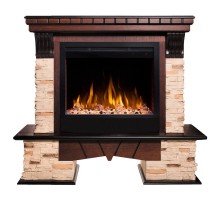 RealFlame Электрокамин Rockland AO античный дуб с очагом Saphir 25,5