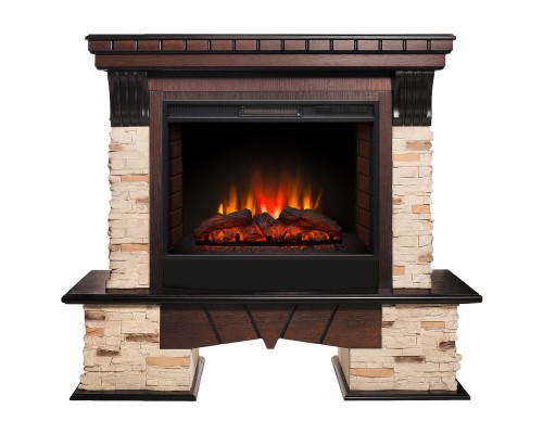 RealFlame Электрокамин Rockland AO античный дуб с очагом Sparta 25,5 LED