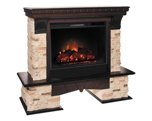 RealFlame Электрокамин Rockland AO античный дуб с очагом Sparta 25,5 LED