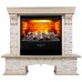 RealFlame Электрокамин Rockland Lux WT белый дуб с золотой патиной с очагом 3D Firestar 25,5