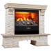RealFlame Электрокамин Rockland Lux WT белый дуб с золотой патиной с очагом 3D Firestar 25,5