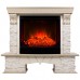 RealFlame Электрокамин Rockland Lux WT белый дуб с золотой патиной с очагом Evrika 25,5 LED